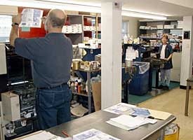 Hiatt Printing pressroom